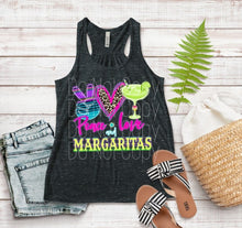 Load image into Gallery viewer, Peace Love Margaritas High Heat Screen Print Transfer 360F/375F