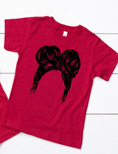 Load image into Gallery viewer, Girl Hair buns High Heat Screen Print TRANSFER 375F