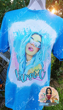Load image into Gallery viewer, Bleached Blue haired diva TShirt