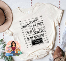 Load image into Gallery viewer, Smiling mugshot! TShirt