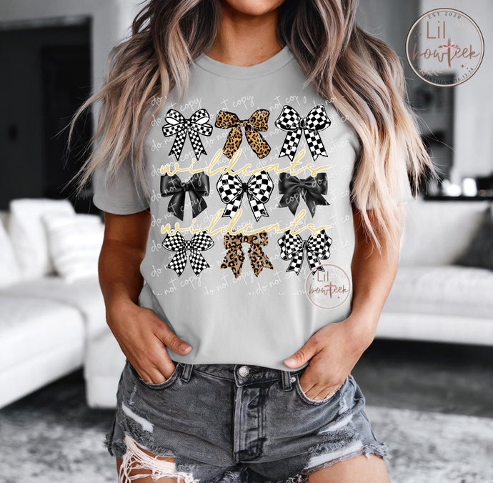 Bows and Wildcats (Gold) Weekly Sale Tee