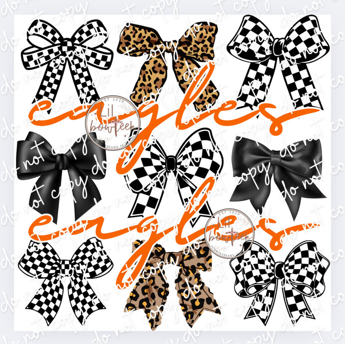 Bows & Eagles orange Digital Design