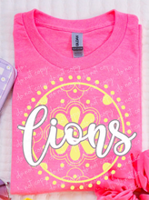 Load image into Gallery viewer, Yellow Lions Talavera circle Weekly Sale Tee

