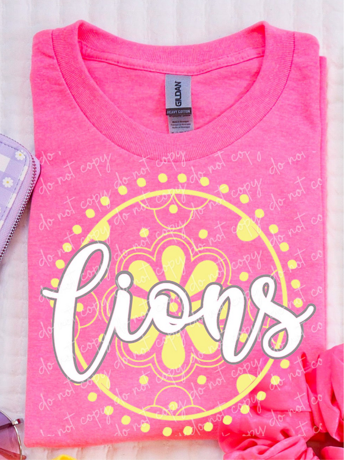 Yellow Lions Talavera circle Weekly Sale Tee