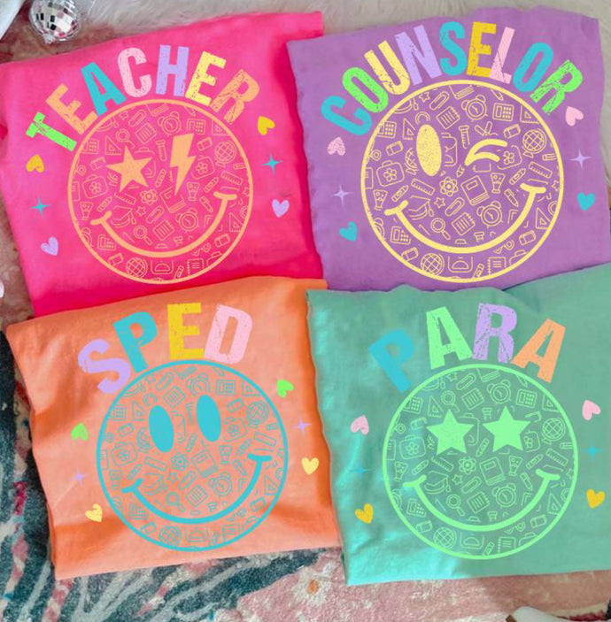 Para Happy Smile Bella Canvas Tee