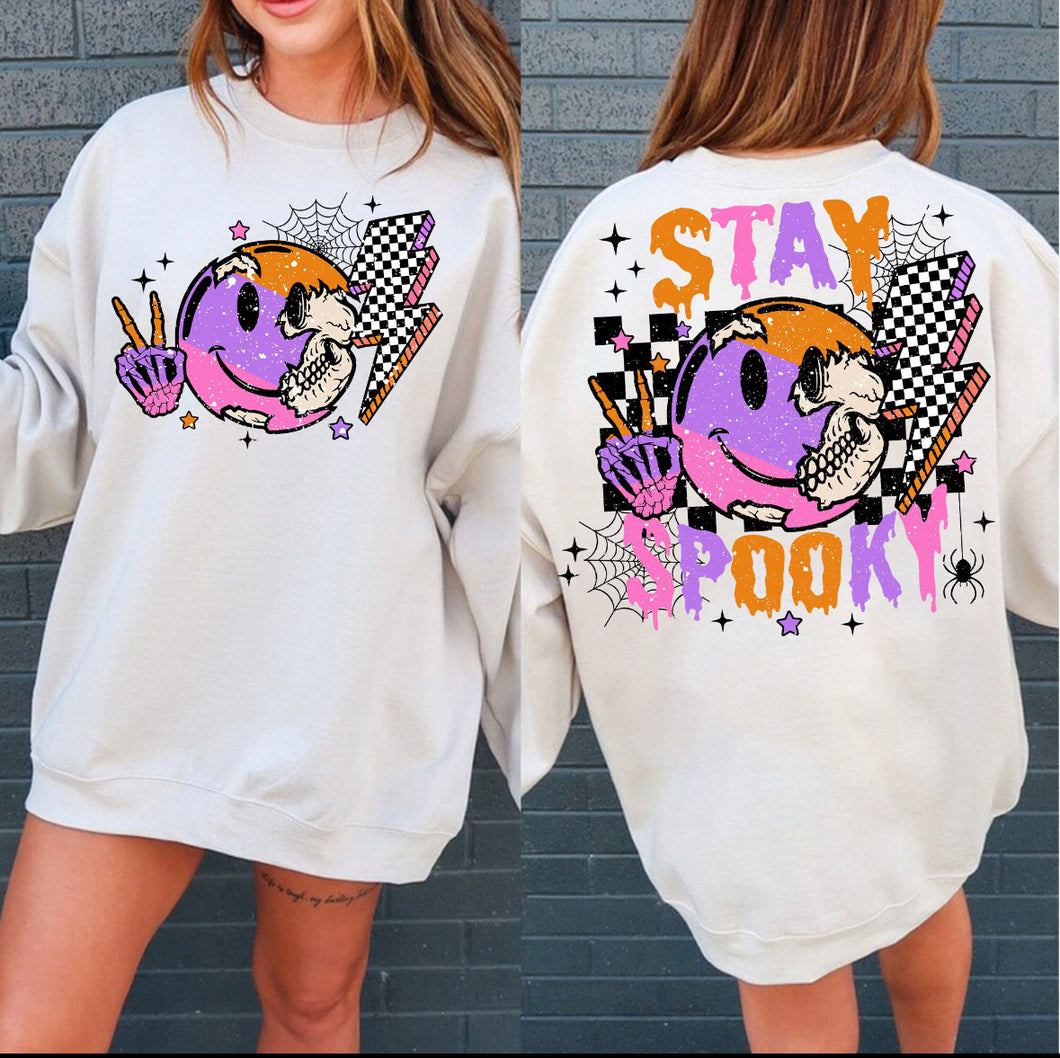 Stay Spooky peace retro (front design only) DTF TRANSFER