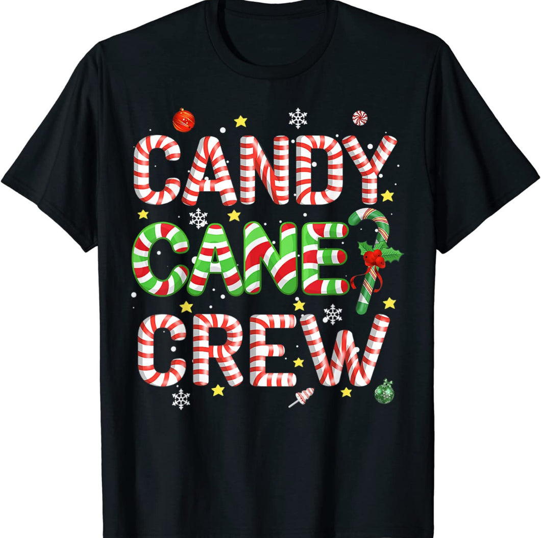 Candy cane crew DTF TRANSFER