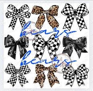 Bows & Bears Blue Digital Design