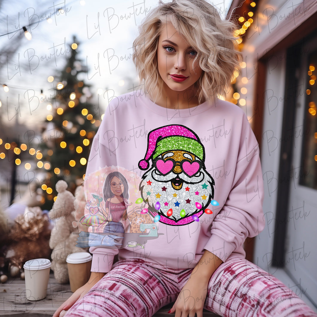 Pink retro santa TShirt