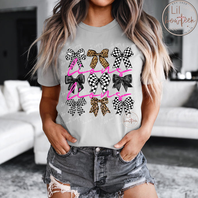 Bows & Lions (pink) stars Weekly Sale Tee