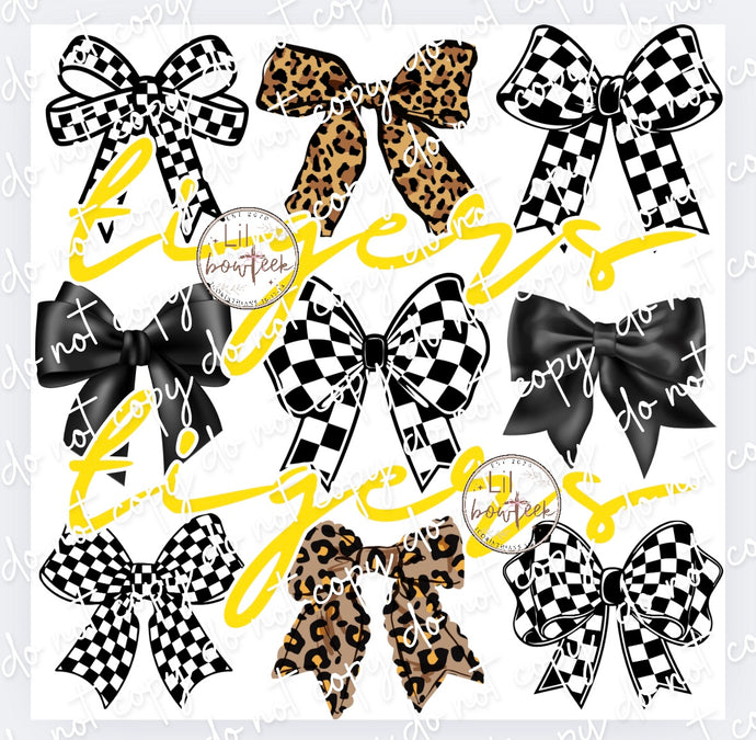 Bows & Tigers yellow Digital Design