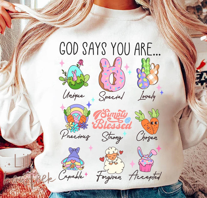 Easter… God says you are