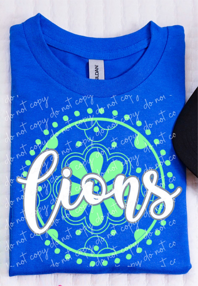 Green Lions Talavera circle Weekly Sale Tee