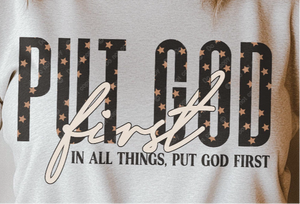 Put God first DTF TRANSFER only