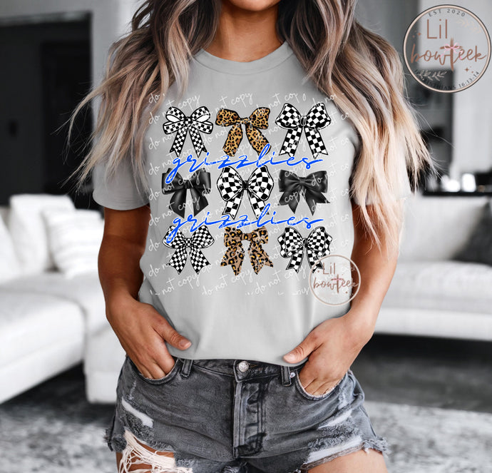 Bows and Grizzlies (blue) Weekly Sale Tee