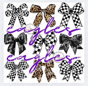 Bows & Eagles purple Digital Design