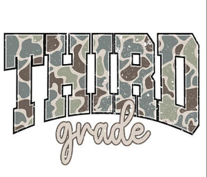 3rd grade Camo Tee