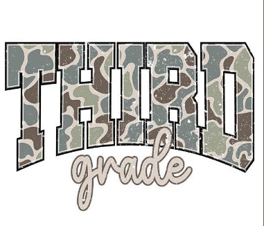 3rd grade Camo Tee