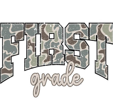 1st grade Camo Tee