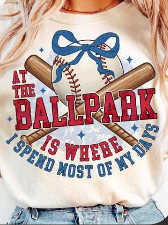 Spend most nights ballpark DTF TRANSFER