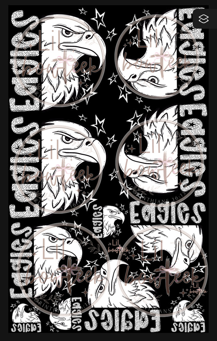 Eagles split dal Premade Gang 22x36 sheet DTF (limited quantities)