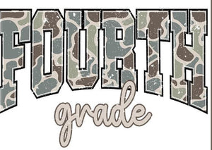 4th grade Camo Tee