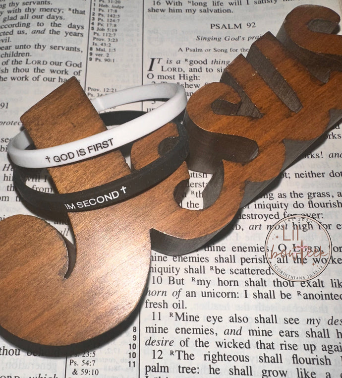 God First I’m second bracelet