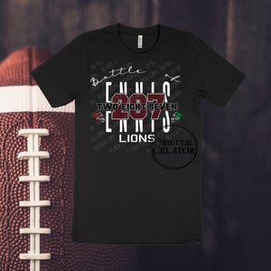 New font option 2 Two 8 Seven battle Ennis Spirit Tee