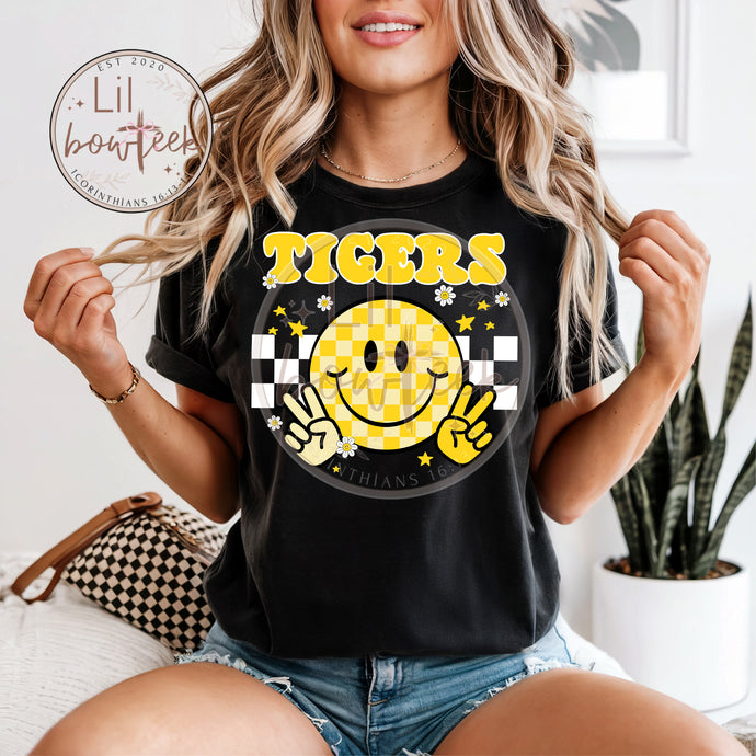 Tigers retro yellow Spirit Weekly Sale Tee