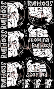 Bulldogs split dal Premade Gang 22x36 sheet DTF (limited quantities)