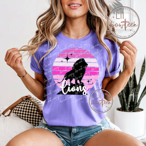 Lions Pink Sunset Spirit Tee