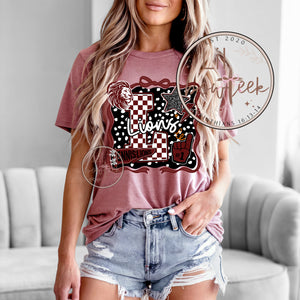L Lions Ennis Lions maroon Spirit Tee