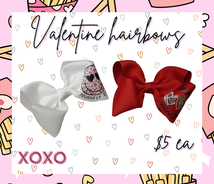 Valentine Decal Boutique Hairbow