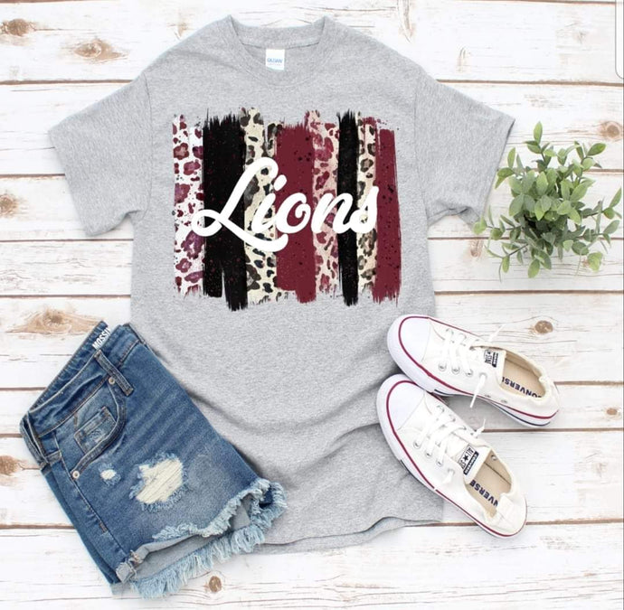 Lion Brush Stroke Full Color Low heat adult screen print transfer 325F