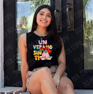 Verano sin ti Bad Bunny Full Color High Heat Screen Print Transfer 350F/360F