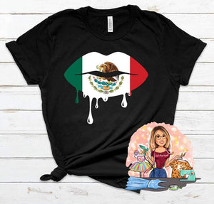 Mexican drip lips eagle Tee