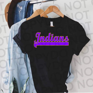 Indians Purple DTF TRANSFER