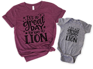 It's a Great Day to be a Lion High Heat Screen Print Transfer 375F