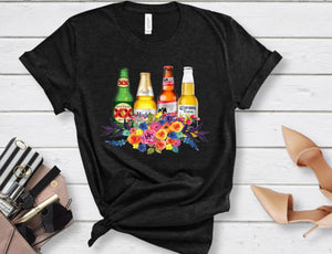 Beer Bouquet Full Color Low Heat Screen Print Transfer 325F