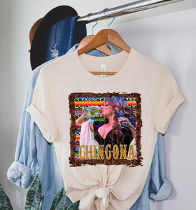 Chingona Jenni Adult Full Color High Heat Screen Print Transfer 350F/360F