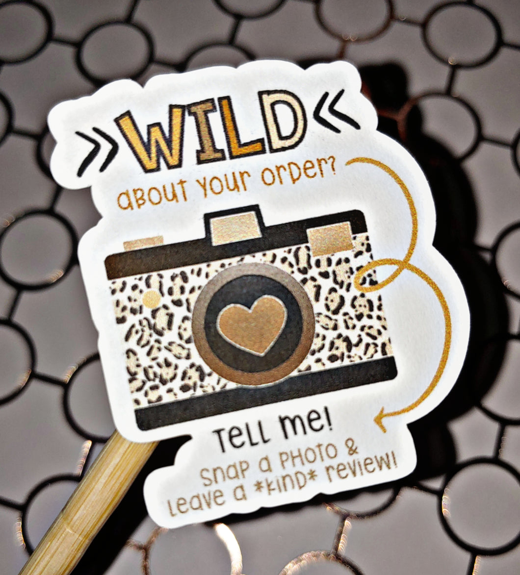 Wild about your Order? Leopard Camera Stickers