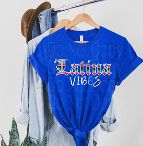 Latina Vibes Full Color High Heat Screen Print Transfer 360F/375F