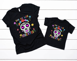 Dia de los Muertos Full Color Low Heat Screen Print transfer 325F