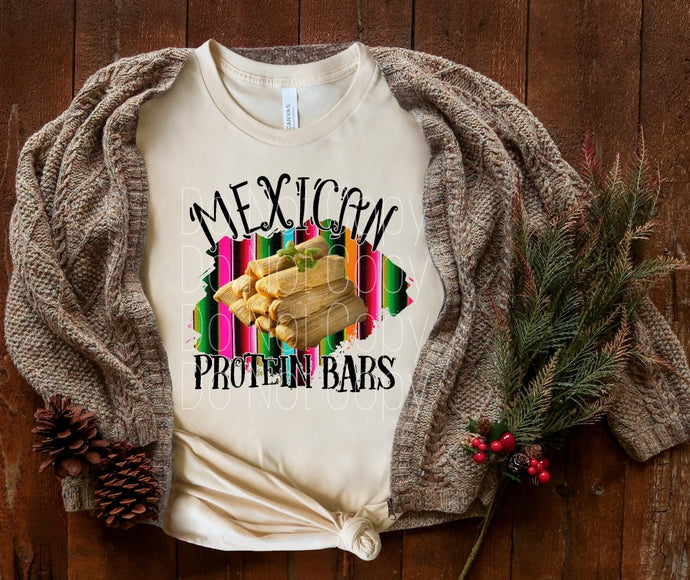 Mexican Protein Bars Full Color High Heat Screen Print Transfers 350F/360F