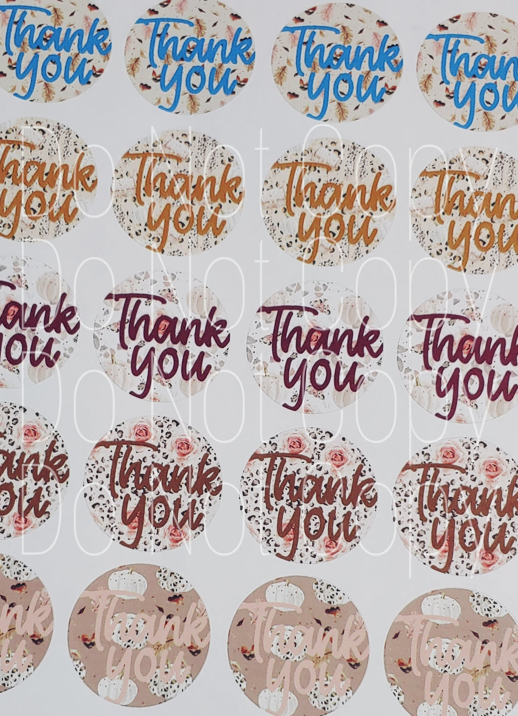 Thank you Fall Stickers