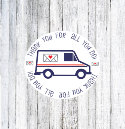 Postal Carrier thank you for all you do! Stickers