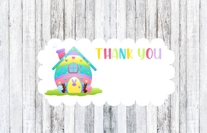 Local pickup Easter House Thank you Stickers