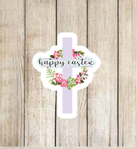 Happy Easter cross Stickers