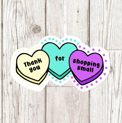 Thank you for shopping small Stickers