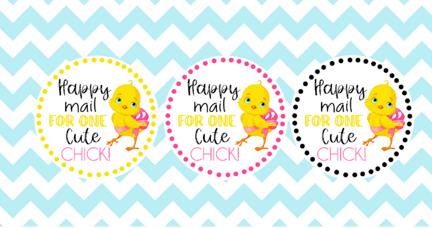 Happy mail for one cute chick Easter Stickers